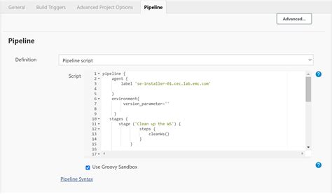 Set "jobNameJOBNAME". . Execute shell script in groovy jenkins example